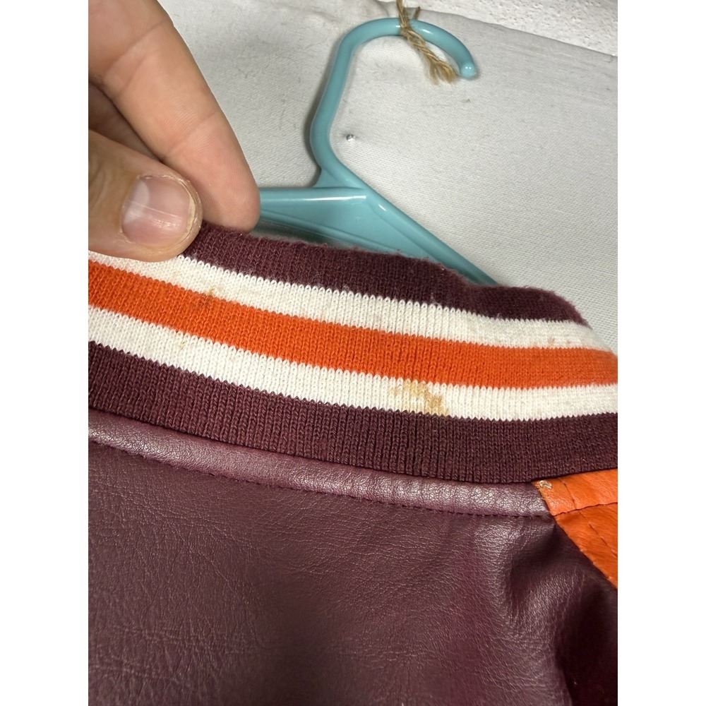 VTG Virginia Tech Hokies Wool Varsity Jacket Men's Large Steve And Barry's 90s - Picture 6 of 8